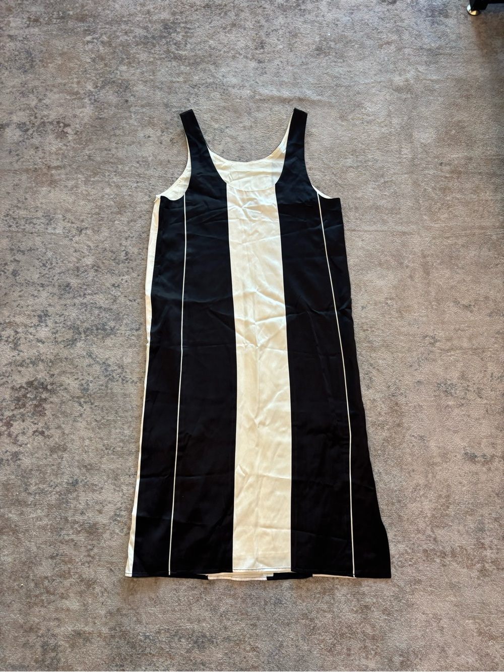 RAG & BONE USA Made Silk Blend Cabana Stripe Tank Midi Dress | Size 6
